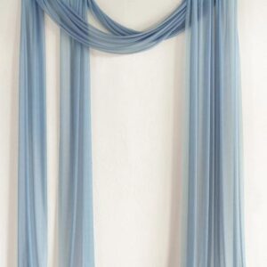 Cinderella Pastel Blue Chiffon Drape Scarf