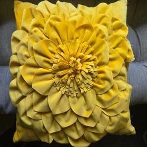 Yellow Sunflower Pillow