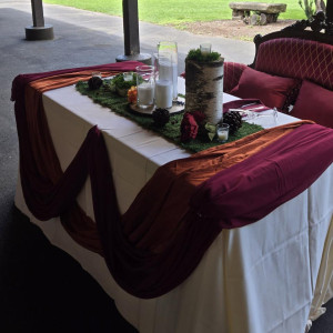 a table set up for a formal function