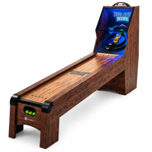 Glowing LED skeeball rollerball arcade game rental lit up at a Pittsburgh wedding reception LED arcade game rental for corporate events and parties, Event Rentals of Pittsburgh
