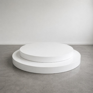 White Round Stage